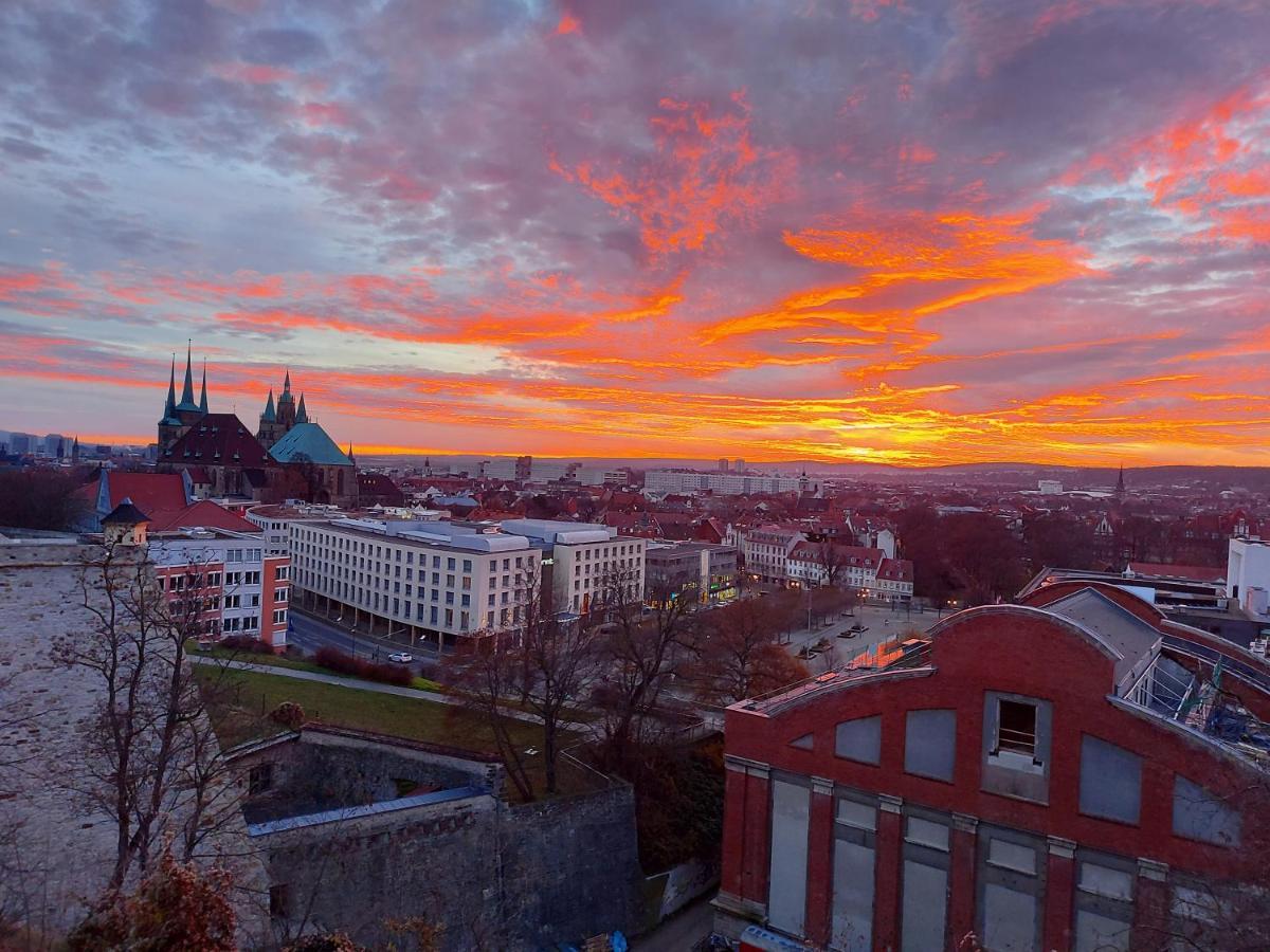 At The Top - Penthouse Ueber Den Daechern Der Stadt Erfurt Exteriér fotografie