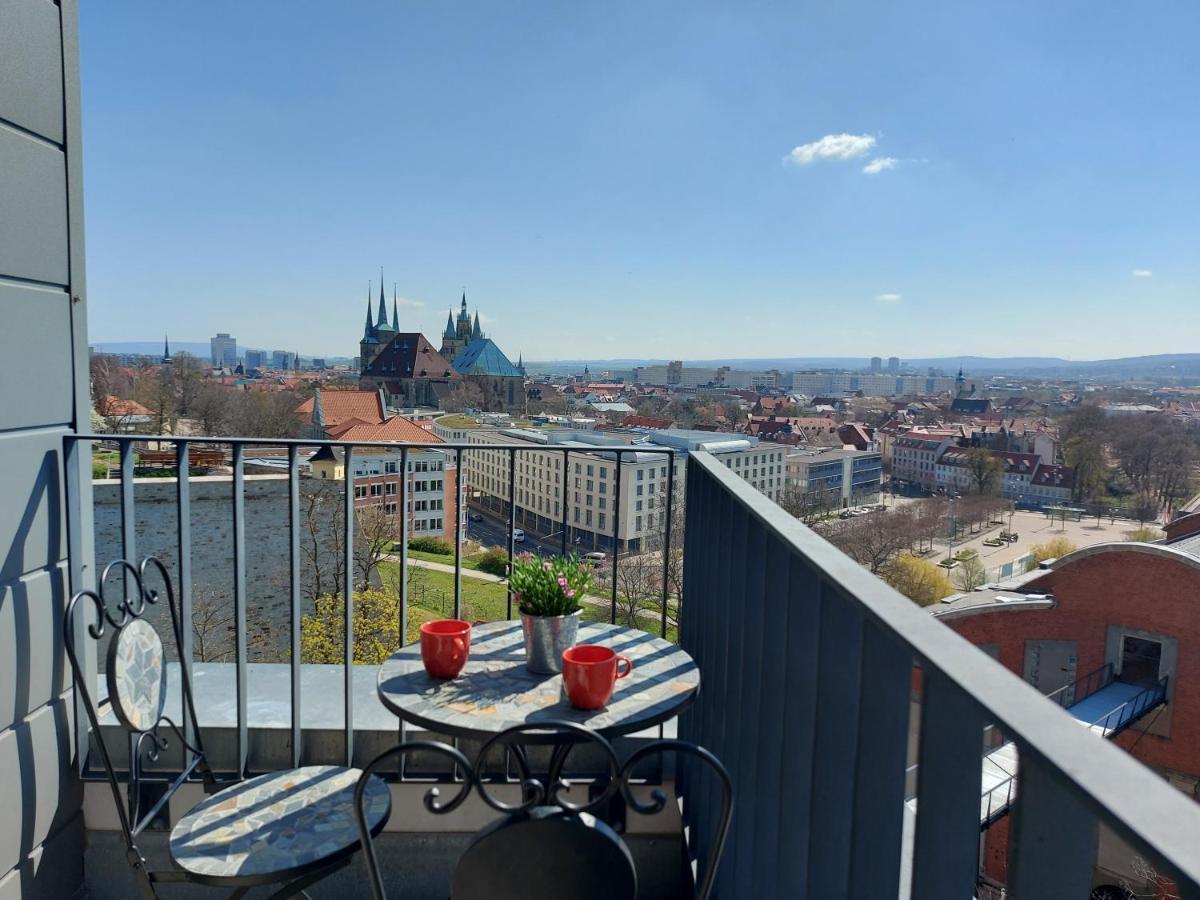 At The Top - Penthouse Ueber Den Daechern Der Stadt Erfurt Exteriér fotografie